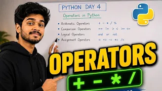 Python Operators in Telugu Python Day 4