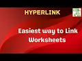 Linking Worksheets with Hyper link Excel Malayalam