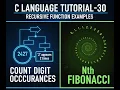 C Language Tutorial-30 Recursive Function Examples in C