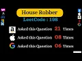 House Robber LeetCode 198 Medium
