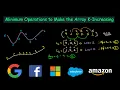 Minimum Operations to Make the Array K Increasing Leetcode
