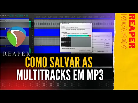 Download MP3 COMO SALVAR MULTITRACK EM MP3 COM O REAPER