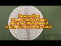 How to Plot True Wind Direction and True Wind Speed Using Wind Velocity Scale