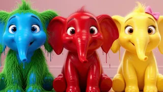 Kids Learn Colors with Baby Elephants #surprisesongs