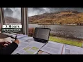 Download Lagu 3 HOUR STUDY WITH ME on A RAINY DAY ⎢Background noise, 10 min Break, No music, Study with Merve ⎢4K