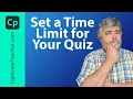 Set a Time Limit for Your Adobe Captivate Classic Quiz