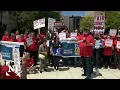 NJ reporters join one-day strike over low pay deep cuts