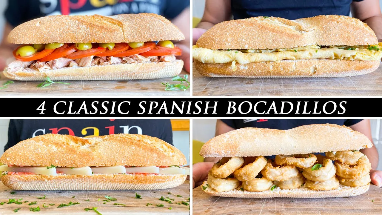 Famous Sandwiches from Spain   Making 4 Classic Spanish Bocadillos