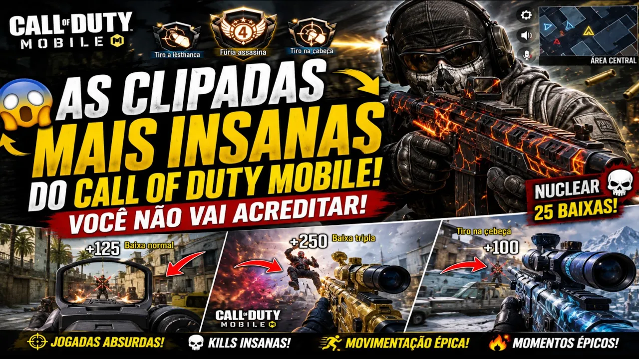 As Clipadas Mais Insanas do Call of Duty Mobile! Você Não Vai Acreditar!