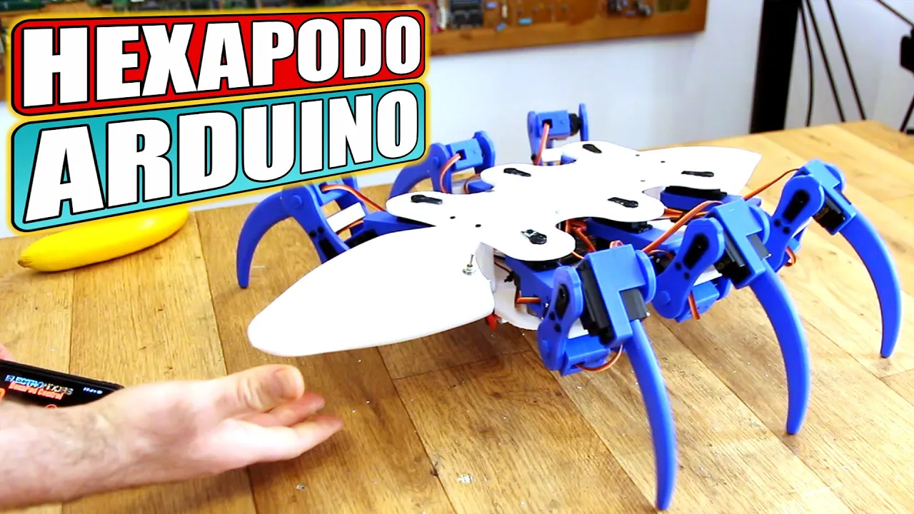 Robot Hexapodo Con Servos, Bluetooth, Impreso 3D