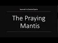The Praying Mantis Seercraft in Ancient Sparta Barry Trainor QUB