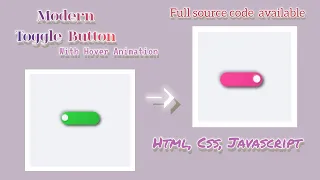 How to Create a Smooth Toggle Button Animation Using HTML CSS and JavaScript