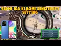 REDMI 10A PUBG SENSITIVITY SETTING || REDMI 10A BGMI SENSITIVITY SETTING || ZERO RECOIL SENSITIVITY