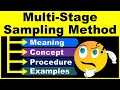 Multi-Stage Sampling Method Sampling Techniques Research Methodology Marketing Research