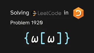 Solving LeetCode problem 1920 in APL Build Array from Permutation