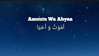 amutu wa ahya dewi hajar lirik arab latin dan terjemahan
