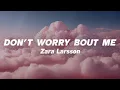 Download Lagu Zara Larsson - Don't Worry Bout Me (Lyrics)
