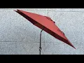 TropiShade 9 ft Bronze Aluminum Patio Umbrella with Rust Polyester Cover Base not included Reviews