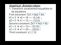 QA - Lecture-6 Graphical solution for Linear Programming