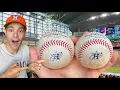 I flew ALL THE WAY to Houston to catch these RARE BASEBALLS at Minute Maid Park