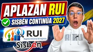#EsNoticia: Aplazarán el RUI y Sisbén continuaría hasta el 2027