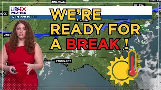 Mid-90s Friday Storms possible this afternoon