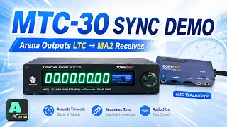 DOREMiDi MTC-30 Timecode Sync Demo Send LTC from Arena to MA2 and Software