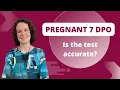 Is my pregnancy test accurate faint line at 7DPO