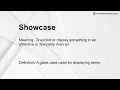 Showcase Meaning