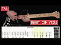 Download Lagu Best Of You (Foo Fighters) - TAB, Guitar lesson/ tutorial - complete song cover