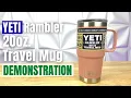 Yeti Rambler 20oz Travel Mug Demonstration and Review