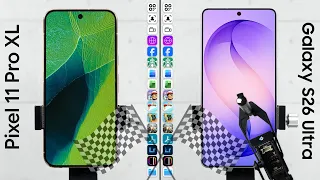 Google Pixel 11 Pro XL vs. Galaxy S26 Ultra Speed Test