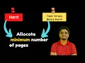 Allocate Minimum Number of Pages Binary Search