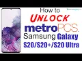 How to Unlock MetroPCS Samsung Galaxy S20 S20 Plus S20 Ultra 5G - No Device Unlock App Needed