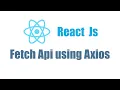 How To make API Request in React JS Using AXIOS