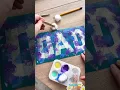DAD Tape Resist Painting Easy Father s Day Craft for Kids