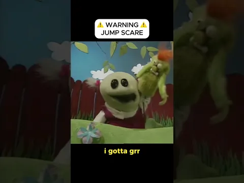 Puppet-ception 👹💚 #nanalan #mona #scary #grrr #cute