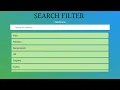 How to Create an Attractive Responsive Search Filter with and Hi Tech