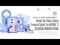 How to Pass Data from Flask to HTML Modify Design Using Flask Portfolio Maker Website
