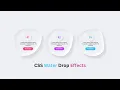 CSS Water Drop Effects CSS Card Hover Effects