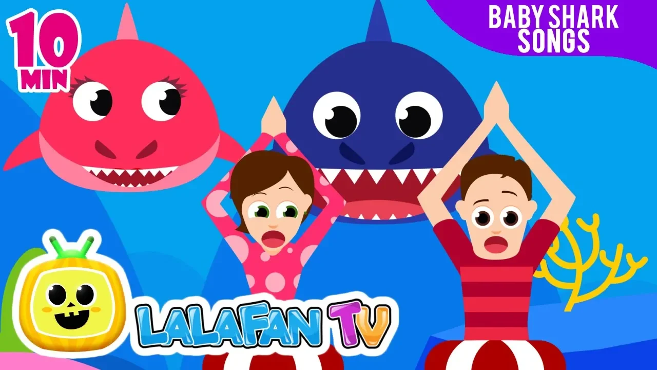 Baby Shark Dance | + More Nursery Rhymes with Baby Shark by Lalafan TV
