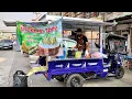 Lagu Sugarcane Juice Vendor with Machine Thai Street Food