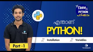 Python Tutorial for Beginners in Malayalam Python Installation Variables Part 1 Kochi