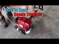 Honda 4 Stroke Trimmer Brushcutter How to Start Cold Start HHT35s GX35 Versattach hht25s UMK425U