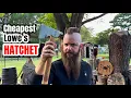I bought the cheapest axe at Lowes for axe throwing