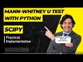 Mann-Whitney U Test with python Wilcoxon rank-sum test