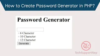 How to Create Password Generator in PHP Easy Way