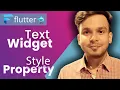 Text Widget s Style Property in Flutter Flutter Tutorials In Hindi