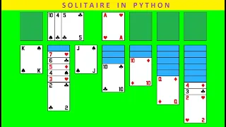 Solitaire game in python Card game