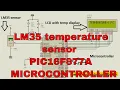 LM35 temperature sensor pic16f877a Mikro C proteus